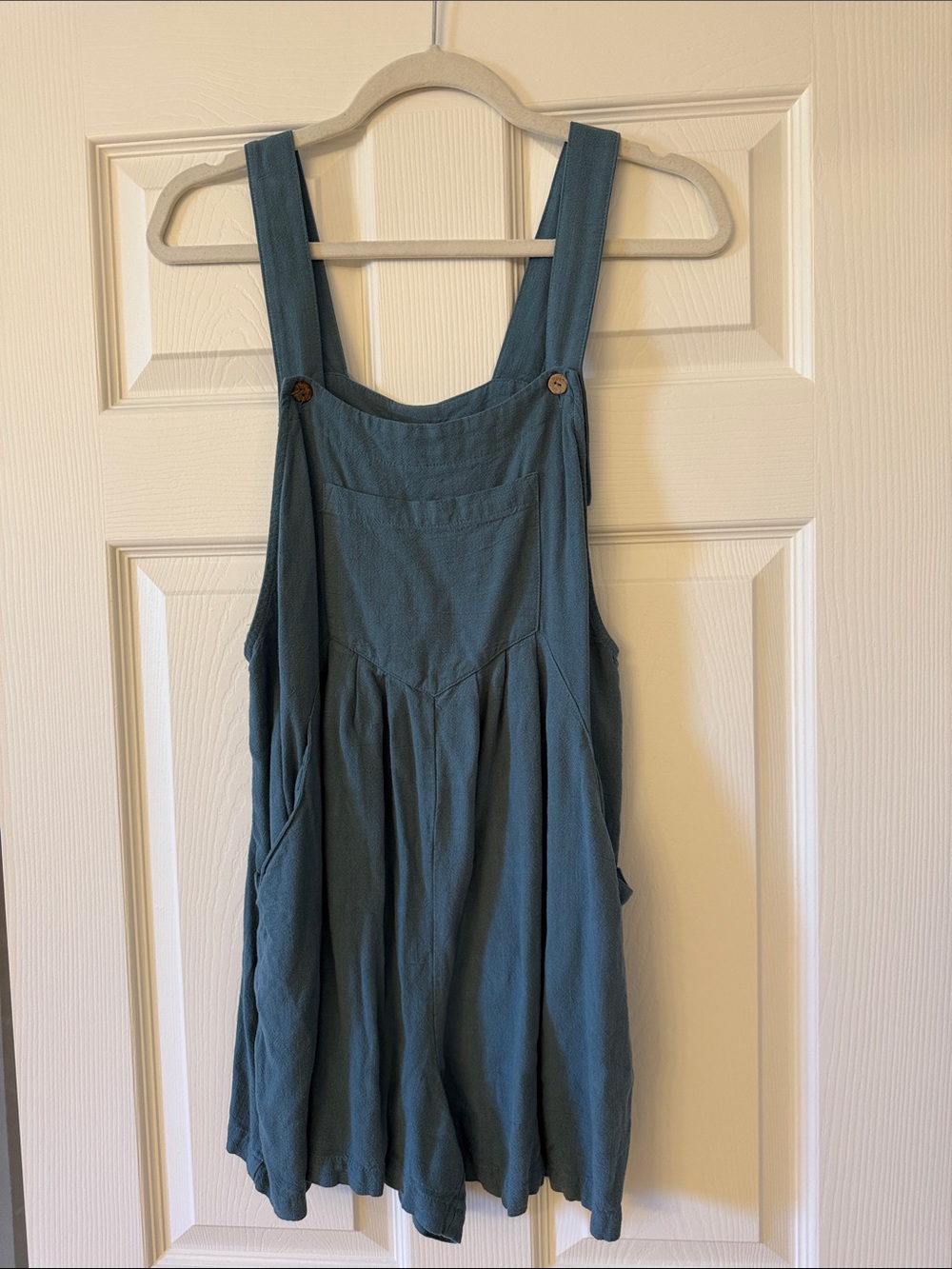 Annrabess Green Linen Romper
